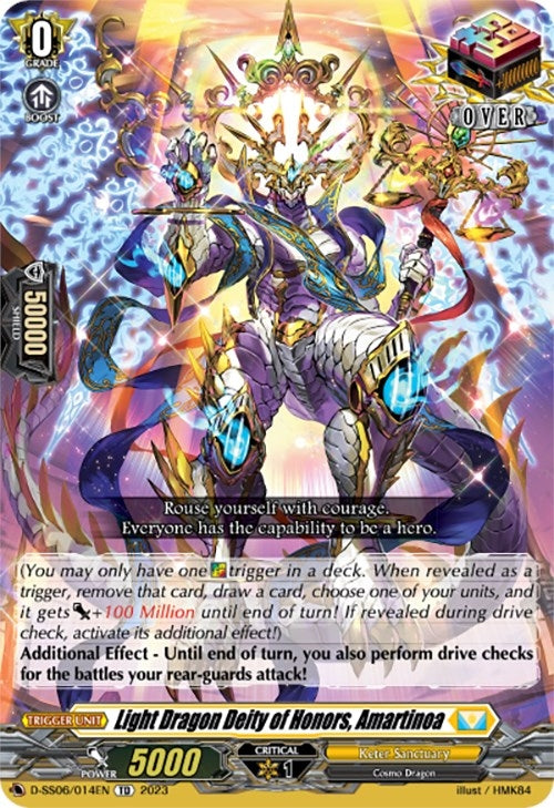 Image for Light Dragon Deity of Honors, Amartinoa (D-SS06: Stand Up Deckset "Gramgrace") (D-SS06/014EN) - Cardfight Vanguard