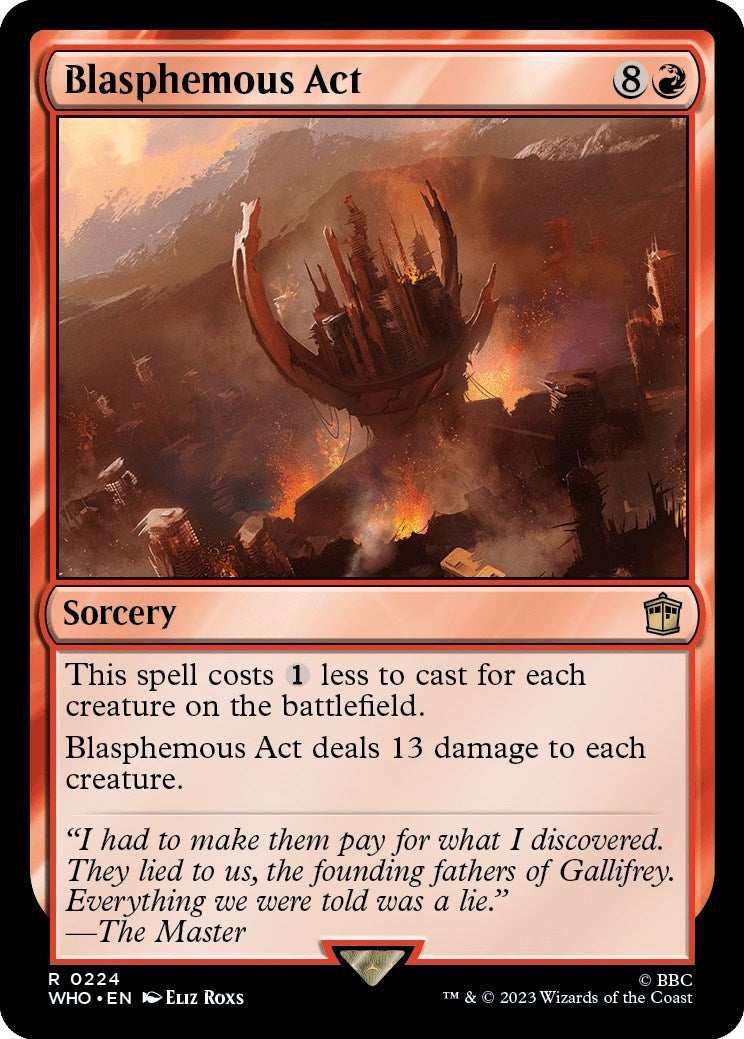 Image for Blasphemous Act (Universes Beyond: Doctor Who) (224) - Magic: The Gathering