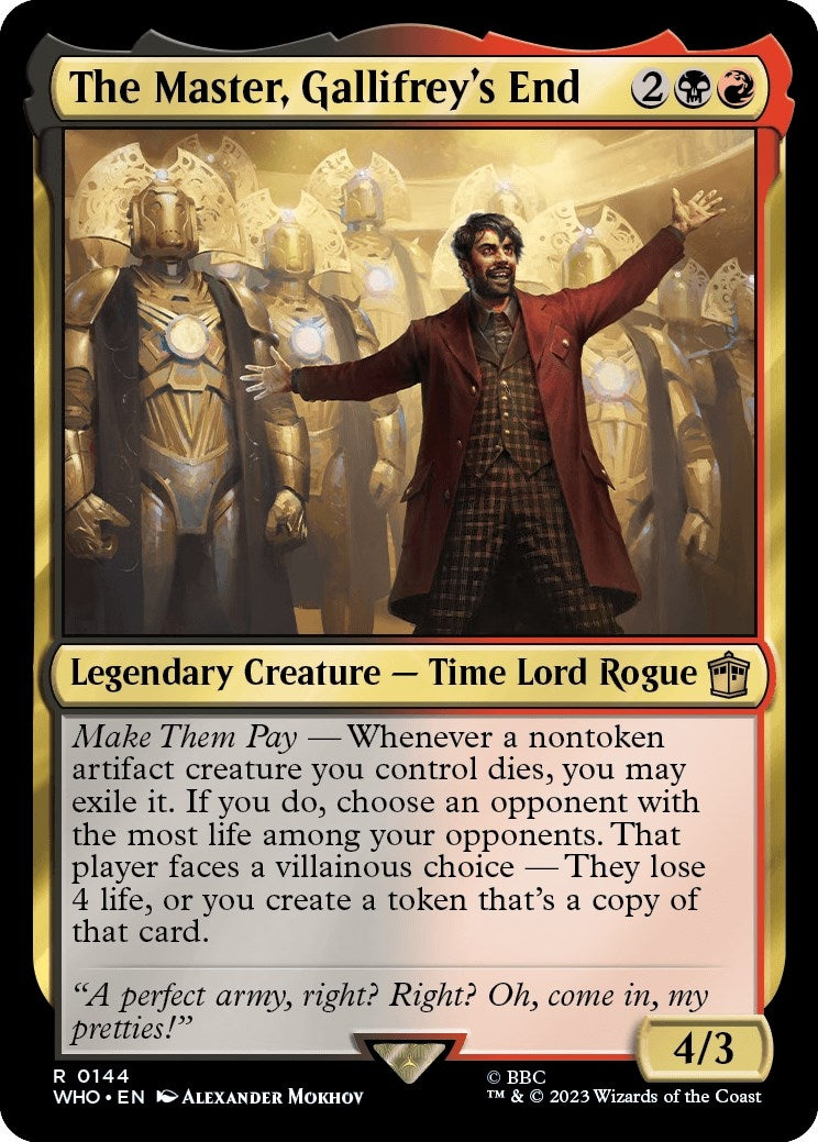 Image for The Master, Gallifrey's End (Universes Beyond: Doctor Who) (144) - Magic: The Gathering