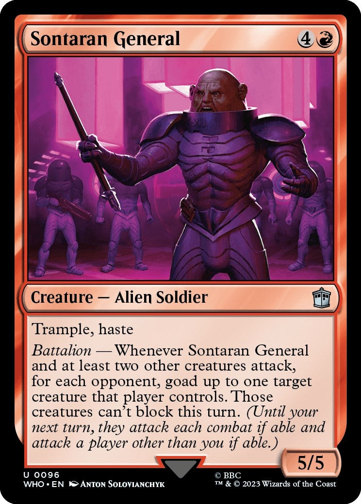 Image for Sontaran General (Universes Beyond: Doctor Who) (96) - Magic: The Gathering