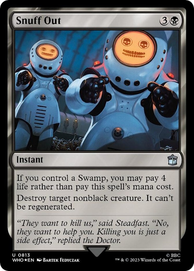 Image for Snuff Out (Surge Foil) (Universes Beyond: Doctor Who) (813) - Magic: The Gathering