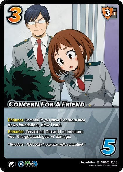 Image for Concern For A Friend (UniVersus: My Hero Academia: Jet Burn) (10/18) - UniVersus