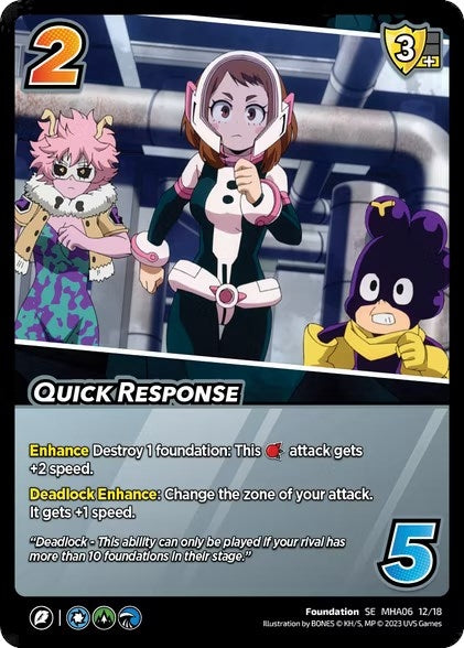 Image for Quick Response (UniVersus: My Hero Academia: Jet Burn) (12/18) - UniVersus