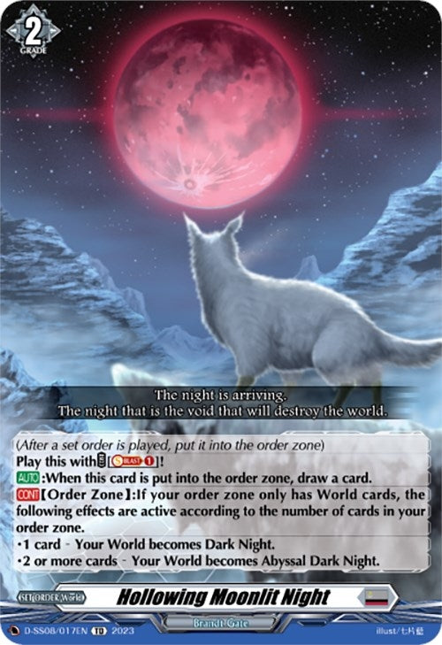 Image for Hollowing Moonlit Night (D-SS08: Stand Up Deckset "Orfist") (D-SS08/017EN) - Cardfight Vanguard