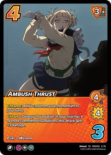 Image for Ambush Thrust (UniVersus: My Hero Academia: Jet Burn) (2/18) - UniVersus