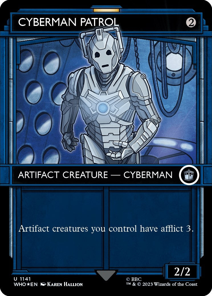 Image for Cyberman Patrol (Showcase) (Surge Foil) (Universes Beyond: Doctor Who) (1141) - Magic: The Gathering