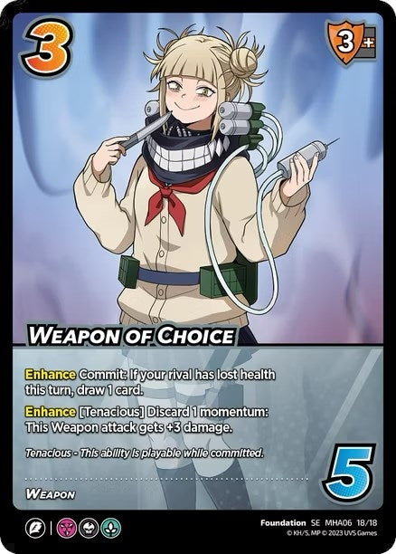 Image for Weapon of Choice (UniVersus: My Hero Academia: Jet Burn) (18/18) - UniVersus