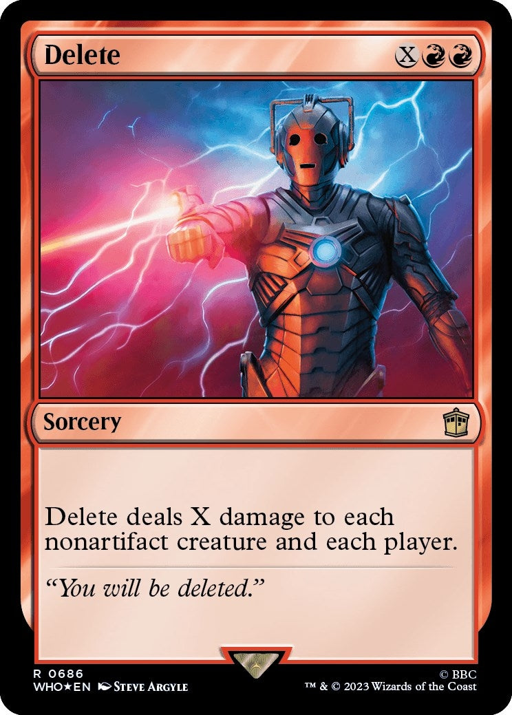 Image for Delete (Surge Foil) (Universes Beyond: Doctor Who) (686) - Magic: The Gathering