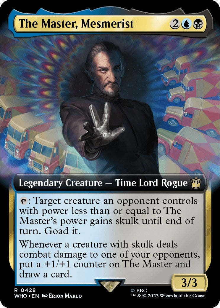 Image for The Master, Mesmerist (Extended Art) (Universes Beyond: Doctor Who) (428) - Magic: The Gathering