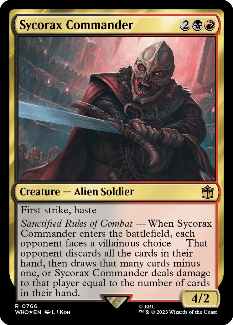 Image for Sycorax Commander (Surge Foil) (Universes Beyond: Doctor Who) (766) - Magic: The Gathering