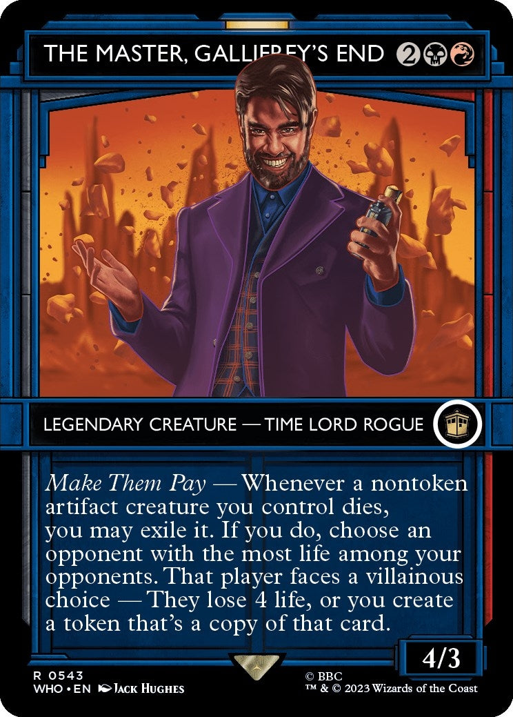 Image for The Master, Gallifrey's End (Showcase) (Universes Beyond: Doctor Who) (543) - Magic: The Gathering