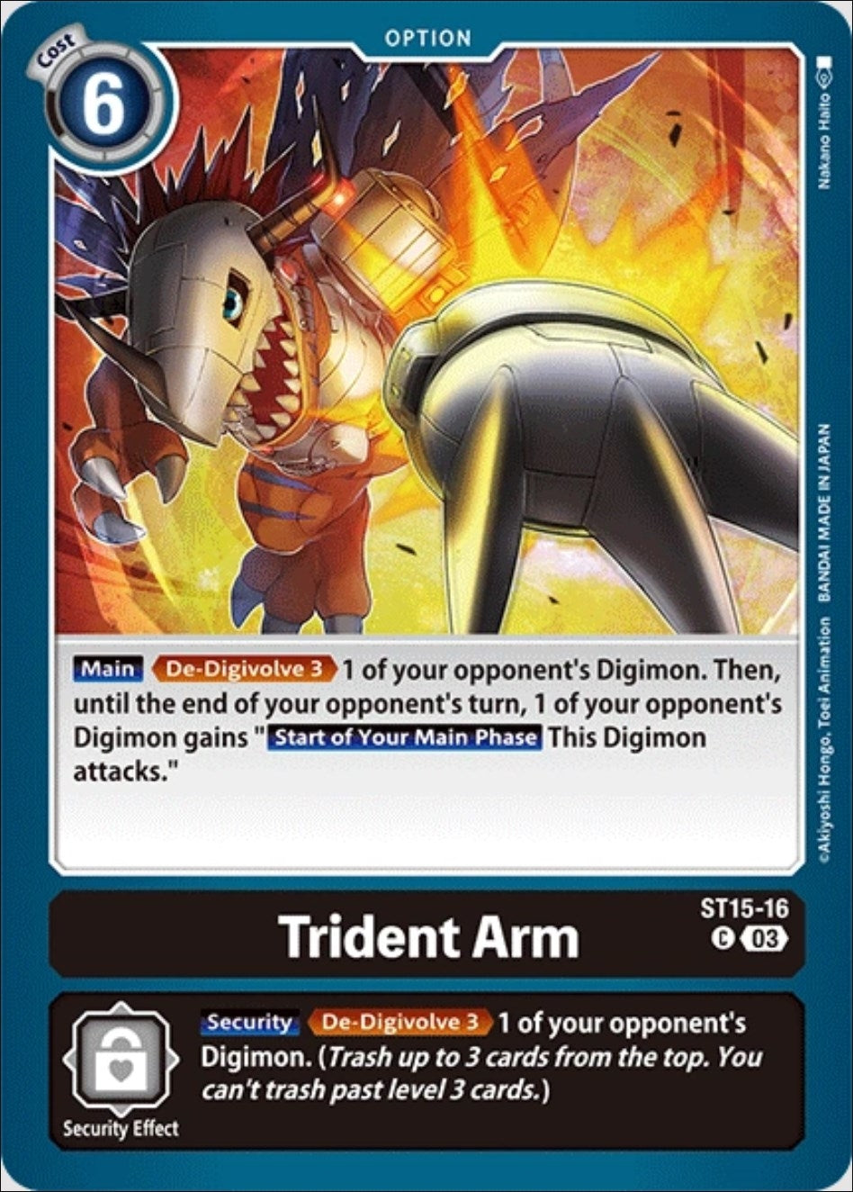 Image for Trident Arm (ST-15) (ST15-16 C) - Digimon Card Game