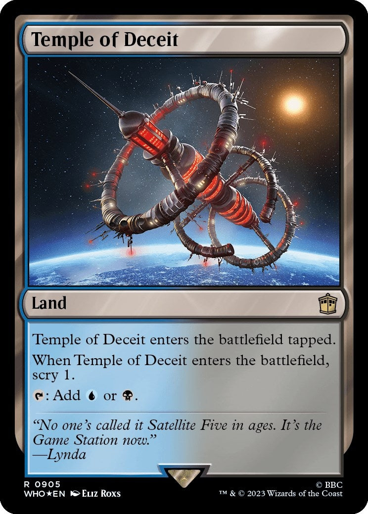 Image for Temple of Deceit (Surge Foil) (Universes Beyond: Doctor Who) (905) - Magic: The Gathering