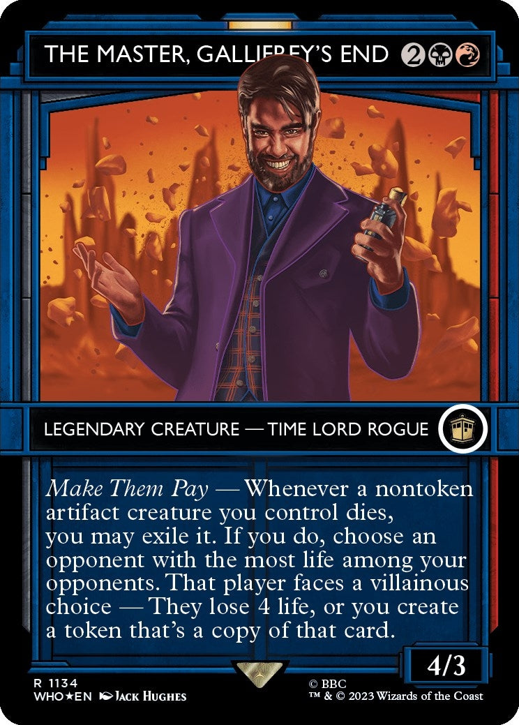Image for The Master, Gallifrey's End (Showcase) (Surge Foil) (Universes Beyond: Doctor Who) (1134) - Magic: The Gathering
