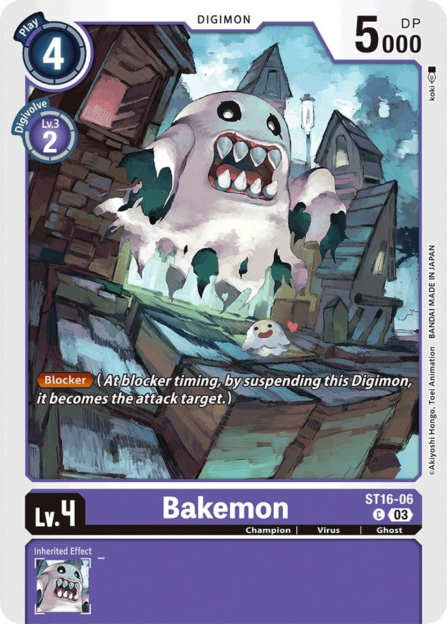 Image for Bakemon (ST-16) (ST16-06 C) - Digimon Card Game