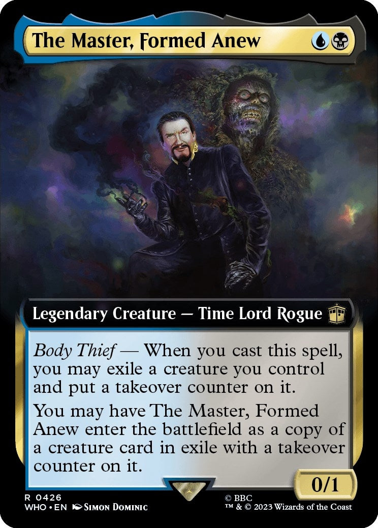 Image for The Master, Formed Anew (Extended Art) (Universes Beyond: Doctor Who) (426) - Magic: The Gathering