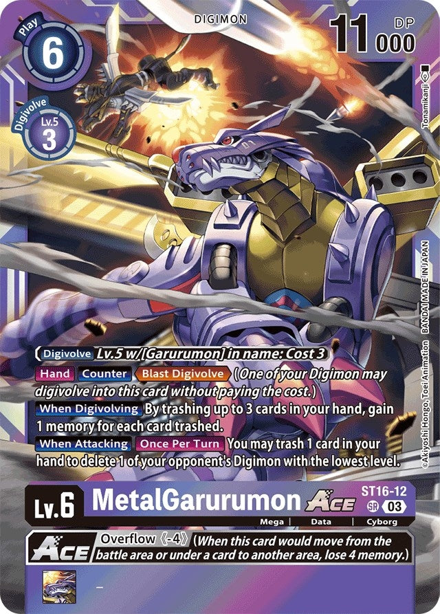 Image for MetalGarurumon ACE (ST-16) (ST16-12 SR) - Digimon Card Game
