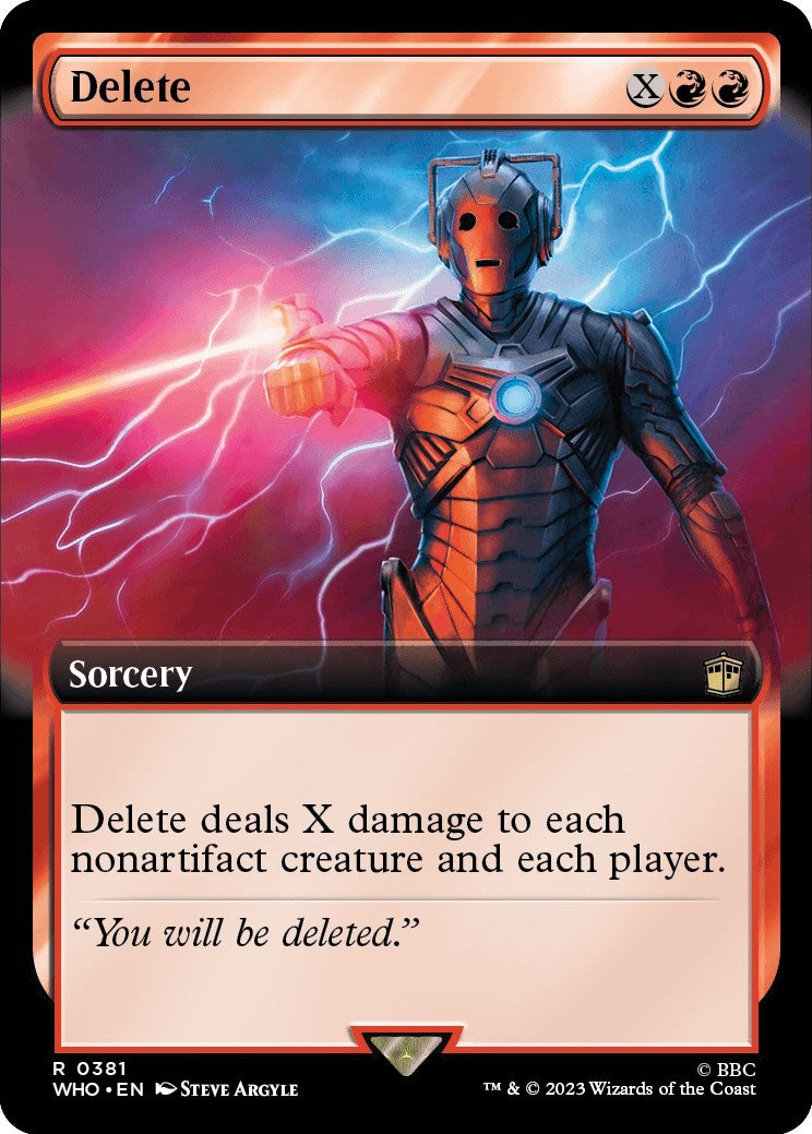 Image for Delete (Extended Art) (Universes Beyond: Doctor Who) (381) - Magic: The Gathering