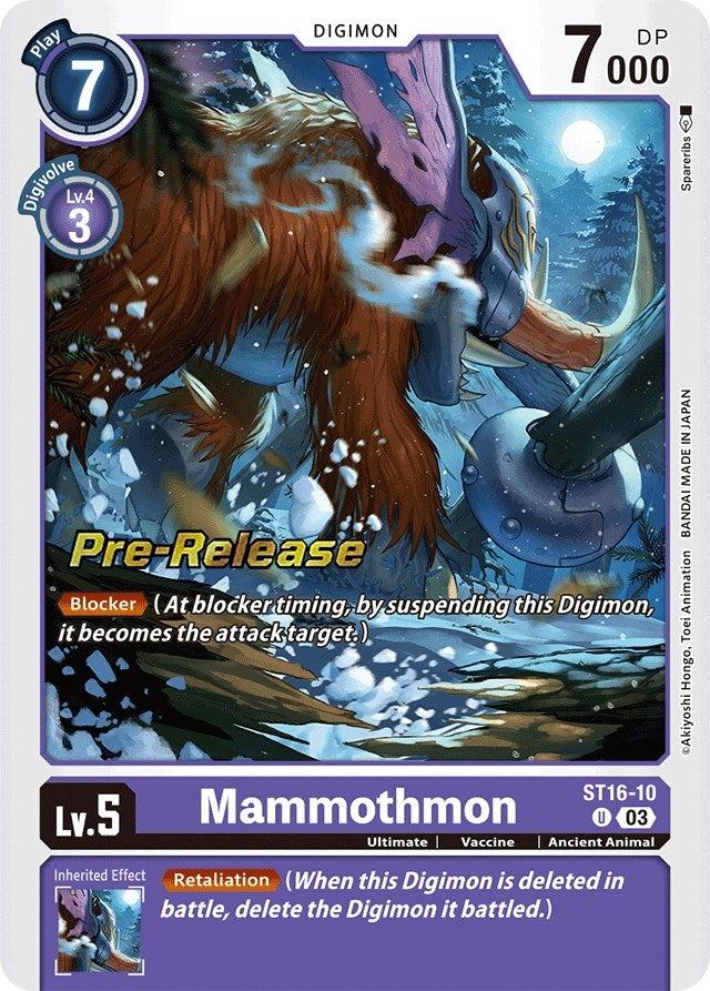 Image for Mammothmon (ST-16_PR) (ST16-10 U) - Digimon Card Game