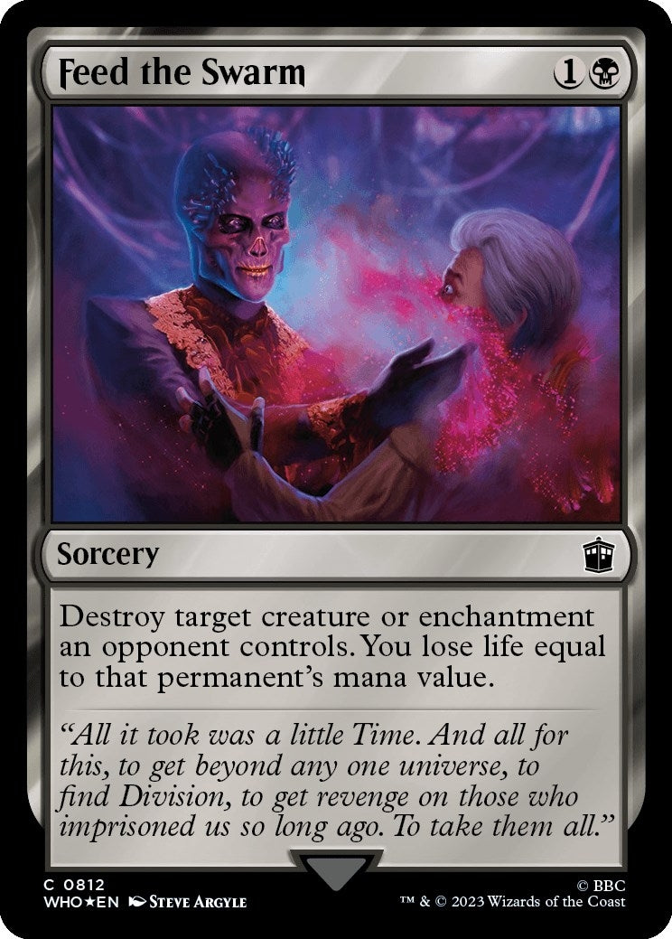 Image for Feed the Swarm (Surge Foil) (Universes Beyond: Doctor Who) (812) - Magic: The Gathering