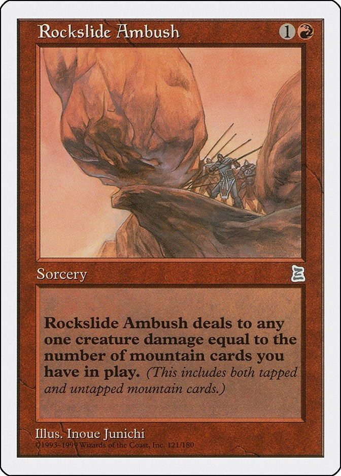Image for Rockslide Ambush (Portal Three Kingdoms) (121) - Magic: The Gathering