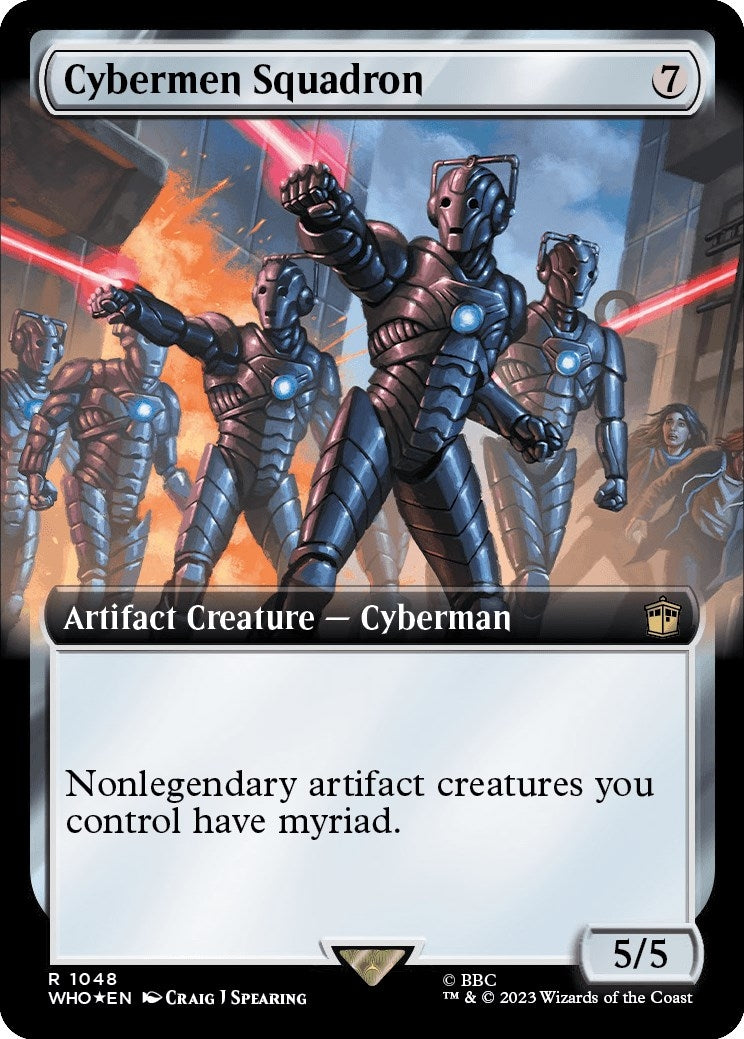 Image for Cybermen Squadron (Extended Art) (Surge Foil) (Universes Beyond: Doctor Who) (1048) - Magic: The Gathering