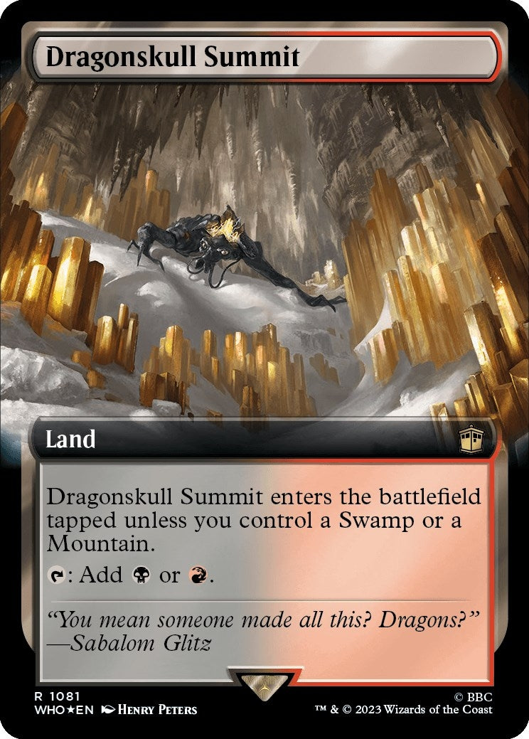 Image for Dragonskull Summit (Extended Art) (Surge Foil) (Universes Beyond: Doctor Who) (1081) - Magic: The Gathering
