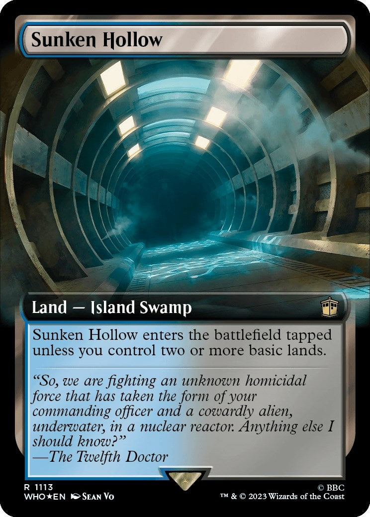 Image for Sunken Hollow (Extended Art) (Surge Foil) (Universes Beyond: Doctor Who) (1113) - Magic: The Gathering