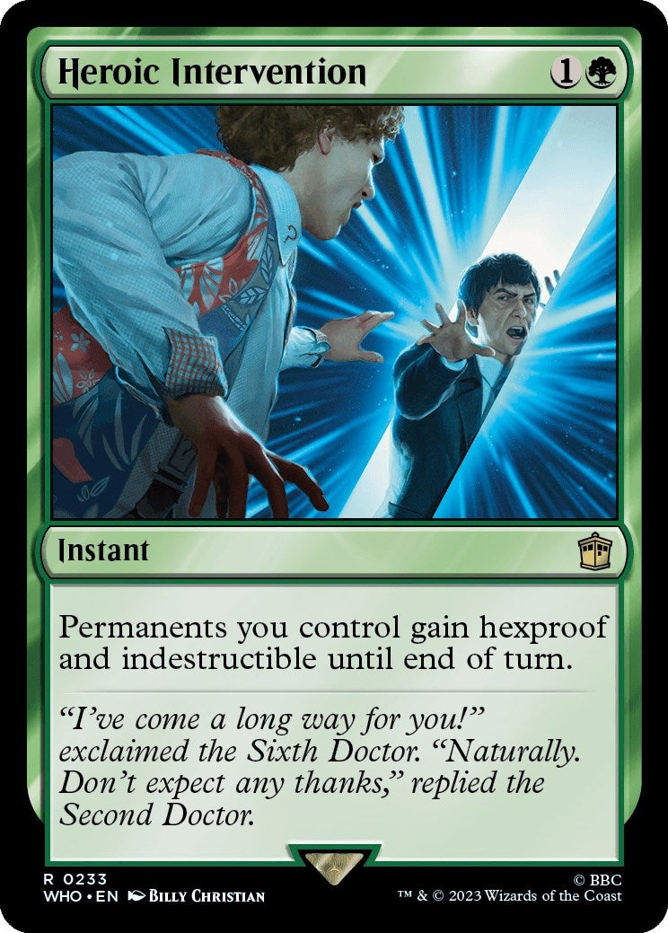 Image for Heroic Intervention (Universes Beyond: Doctor Who) (233) - Magic: The Gathering