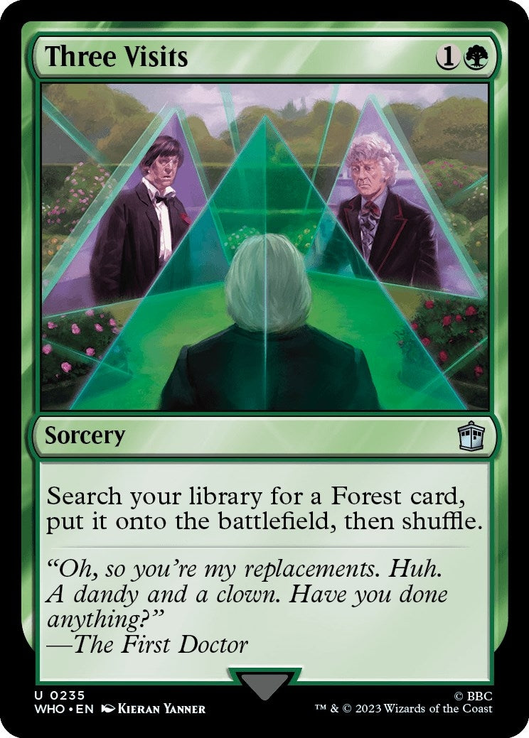 Image for Three Visits (Universes Beyond: Doctor Who) (235) - Magic: The Gathering
