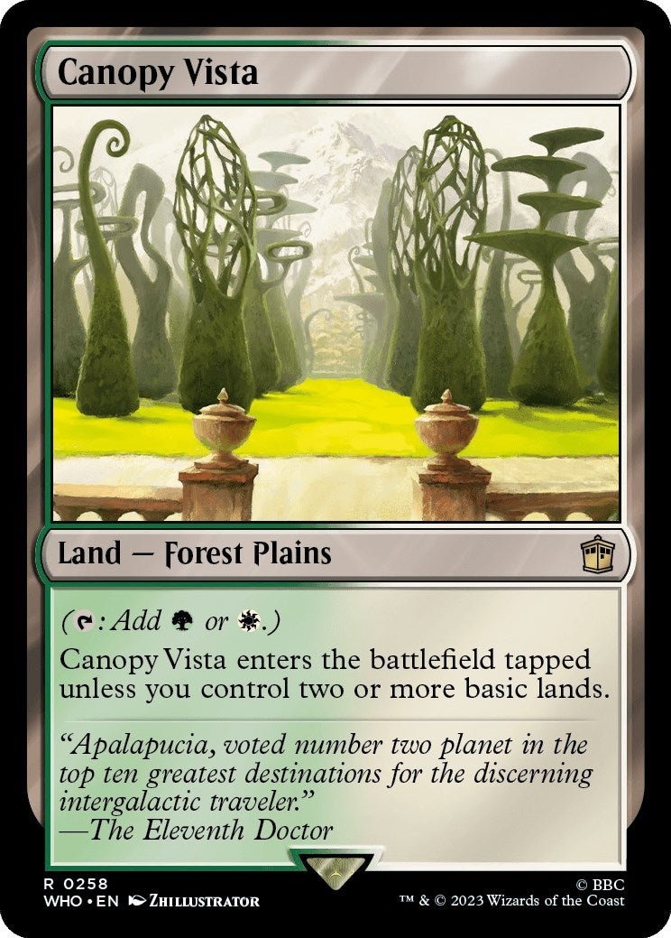 Image for Canopy Vista (Universes Beyond: Doctor Who) (258) - Magic: The Gathering