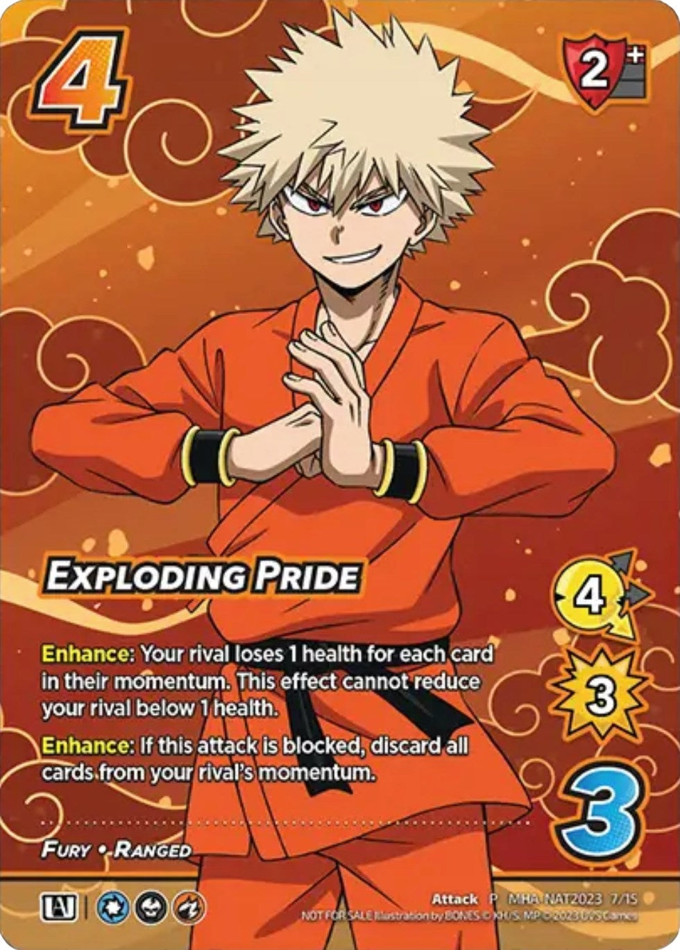 Image for Exploding Pride (Pro Hero Nationals 2023) (UniVersus: My Hero Academia Promo Cards) (MHA-NAT2023 7/15) - UniVersus
