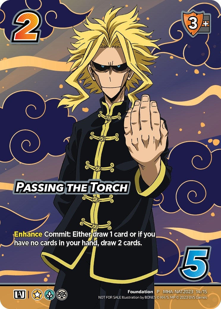 Image for Passing the Torch (Pro Hero Nationals 2023) (UniVersus: My Hero Academia Promo Cards) (MHA-NAT2023 14/15) - UniVersus