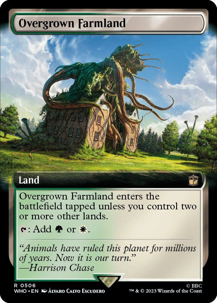 Image for Overgrown Farmland (Extended Art) (Universes Beyond: Doctor Who) (506) - Magic: The Gathering