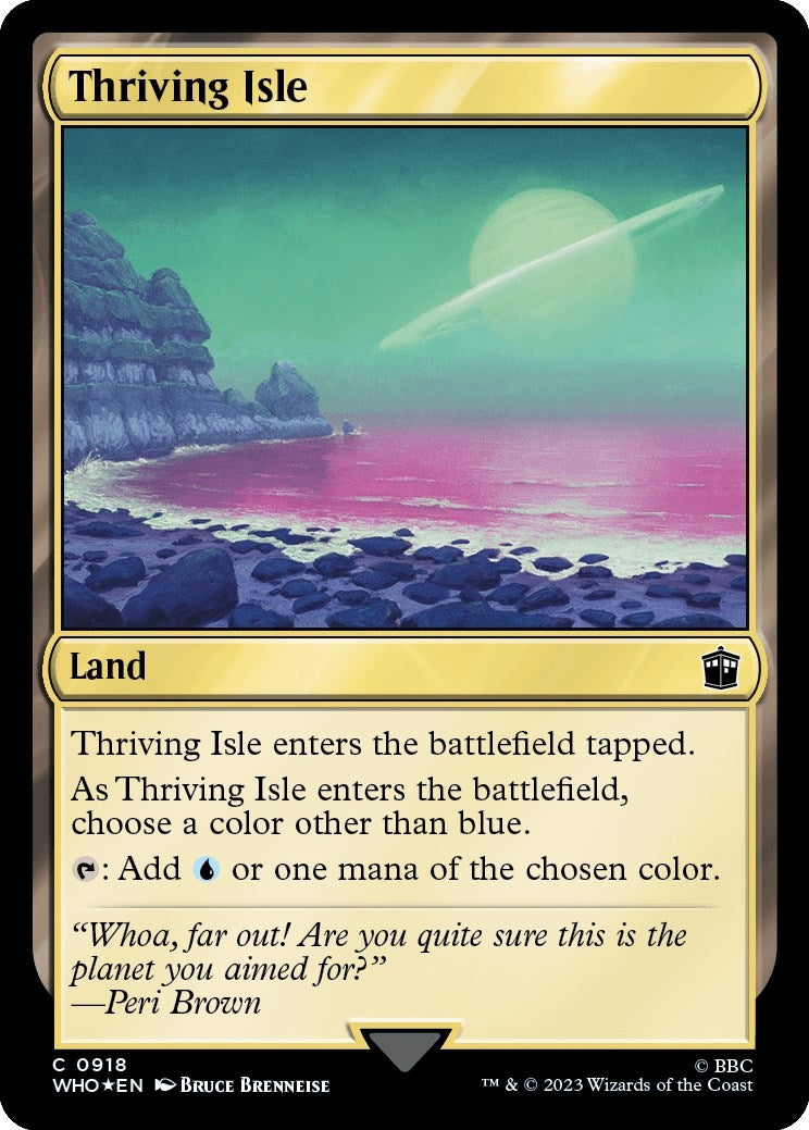 Image for Thriving Isle (Surge Foil) (Universes Beyond: Doctor Who) (918) - Magic: The Gathering