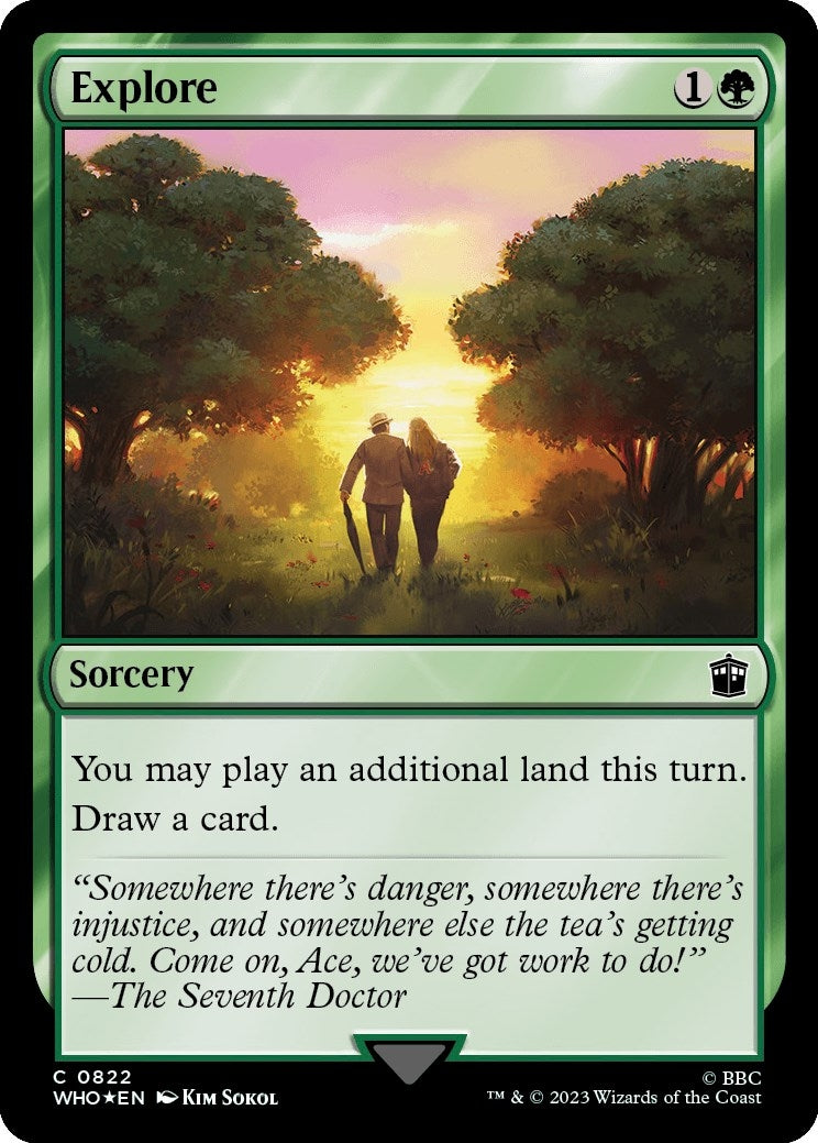 Image for Explore (Surge Foil) (Universes Beyond: Doctor Who) (822) - Magic: The Gathering