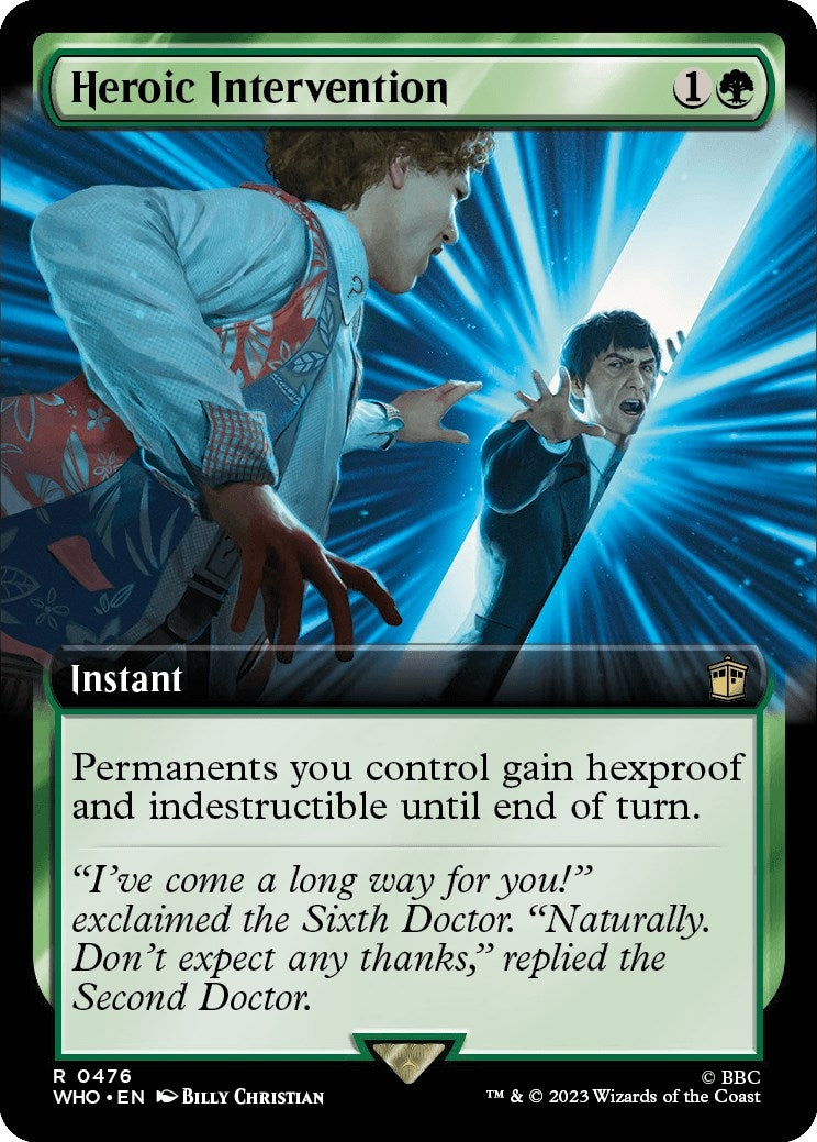Image for Heroic Intervention (Extended Art) (Universes Beyond: Doctor Who) (476) - Magic: The Gathering