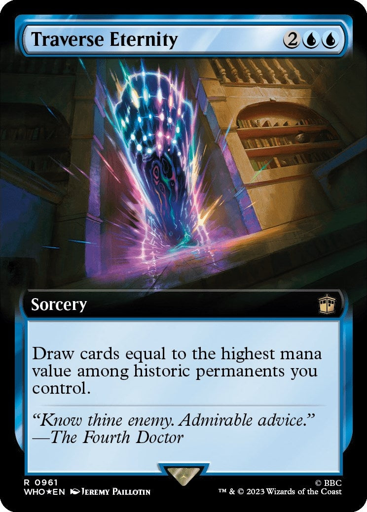 Image for Traverse Eternity (Extended Art) (Surge Foil) (Universes Beyond: Doctor Who) (961) - Magic: The Gathering