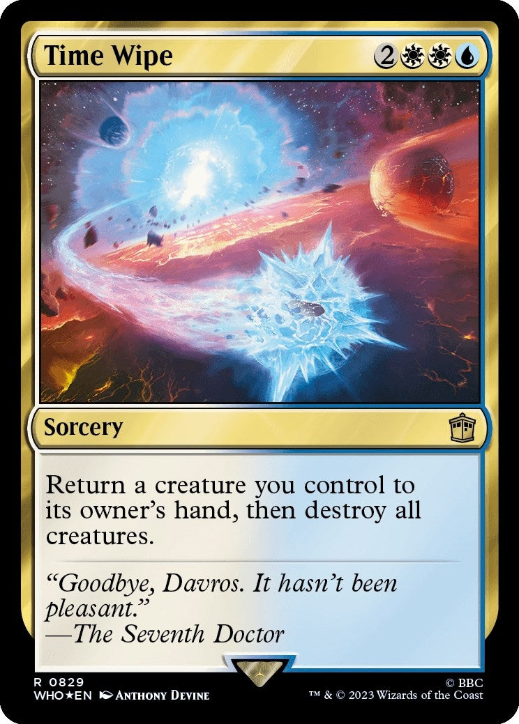 Image for Time Wipe (Surge Foil) (Universes Beyond: Doctor Who) (829) - Magic: The Gathering