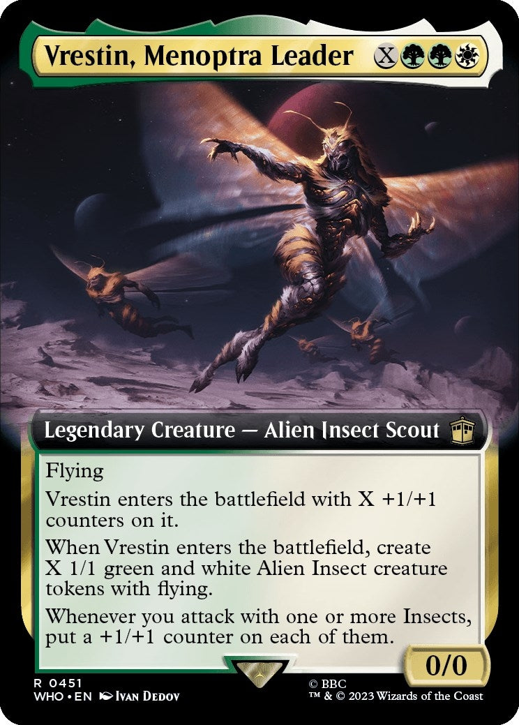 Image for Vrestin, Menoptra Leader (Extended Art) (Universes Beyond: Doctor Who) (451) - Magic: The Gathering