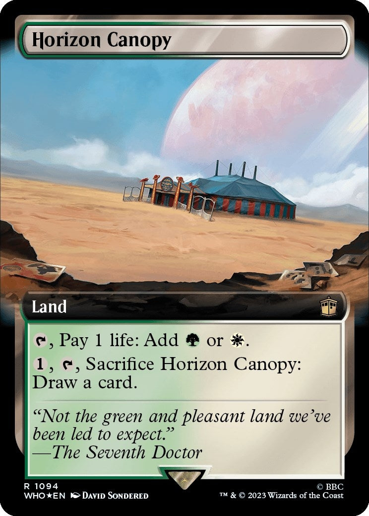 Image for Horizon Canopy (Extended Art) (Surge Foil) (Universes Beyond: Doctor Who) (1094) - Magic: The Gathering