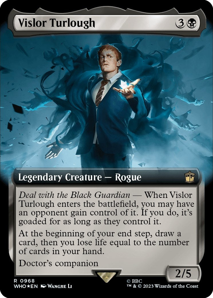 Image for Vislor Turlough (Extended Art) (Surge Foil) (Universes Beyond: Doctor Who) (968) - Magic: The Gathering