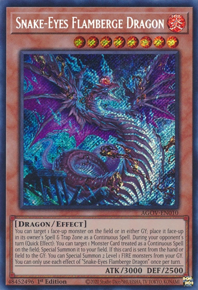 Image for Snake-Eyes Flamberge Dragon (Age of Overlord) (AGOV-EN010) - YuGiOh