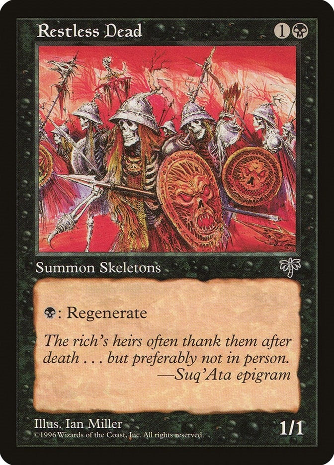 Image for Restless Dead (Mirage) - Magic: The Gathering