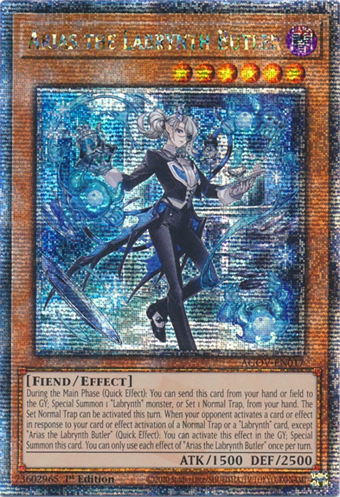 Image for Arias the Labrynth Butler (Quarter Century Secret Rare) (Age of Overlord) (AGOV-EN017) - YuGiOh
