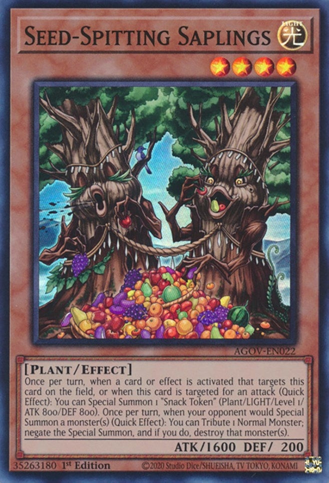 Image for Seed-Spitting Saplings (Age of Overlord) (AGOV-EN022) - YuGiOh