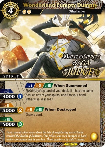 Image for Wonderland Pumpty Dumpty (Judge Pack Vol. 3) (Launch & Event Promos) (BSS03-034) - Battle Spirits Saga