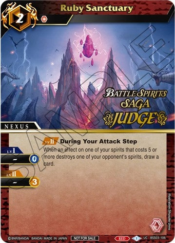 Image for Ruby Sanctuary (Judge Pack Vol. 3) (Launch & Event Promos) (BSS03-106) - Battle Spirits Saga