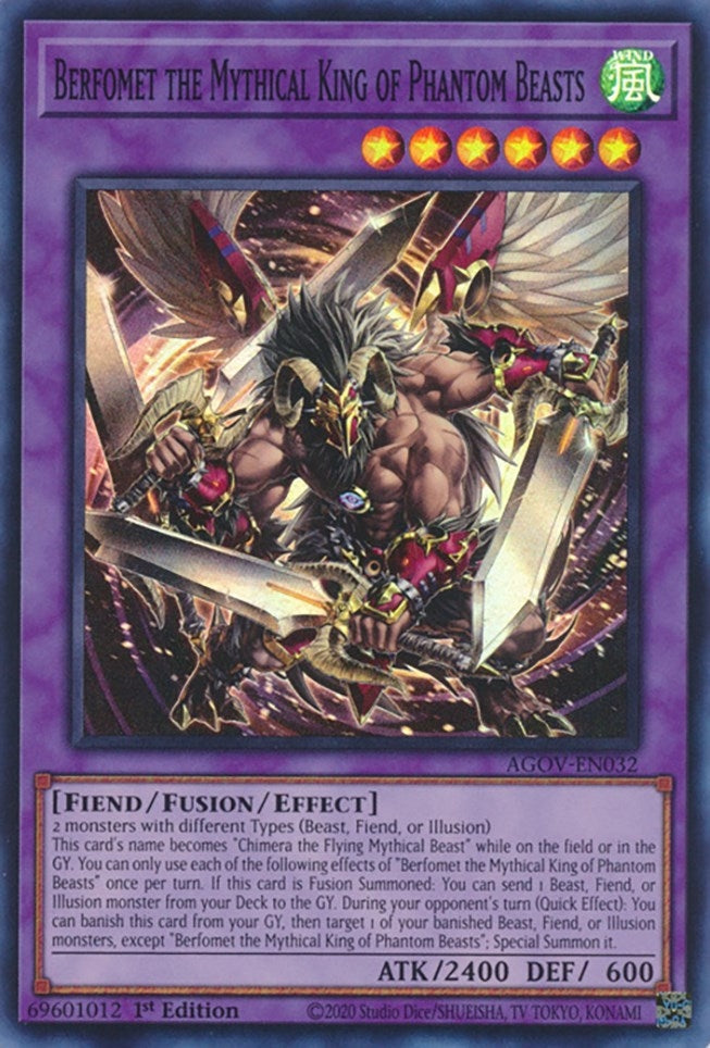 Image for Berfomet the Mythical King of Phantom Beasts (Age of Overlord) (AGOV-EN032) - YuGiOh