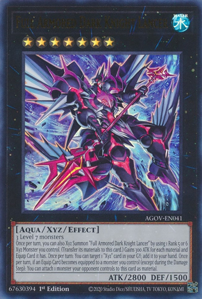 Image for Full Armored Dark Knight Lancer (Age of Overlord) (AGOV-EN041) - YuGiOh